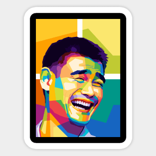 Yao Ming Meme Wpap Pop Art Sticker